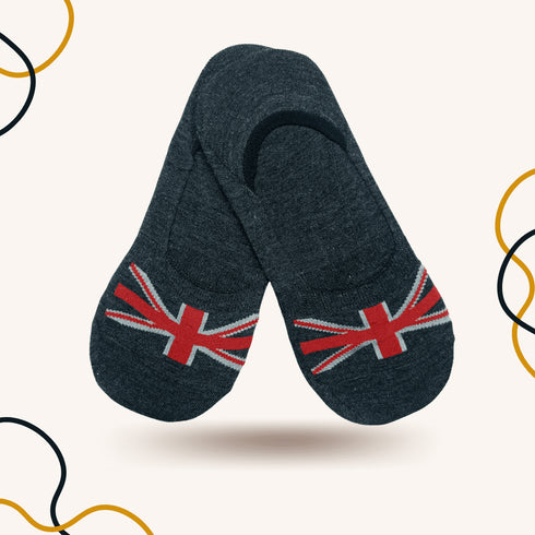 International UK Legs No Show Socks Charcoal - SOXO #1 Imported Socks Brand in Pakistan